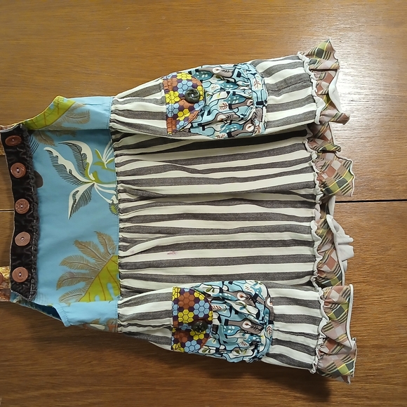 Matilda Jane Striped Floral Kid Dress - Picture 1 of 4
